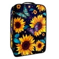 thumbnail image 1 of Starry Sky Sunflower Butterfly Polyester Shoe Organizer - Space-Saving Shoe Storage Solution, 23x31cm Size, 9x12in Shoe Boxes for Convenient Organization and Protection of Your Shoes, 1 of 7
