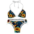 thumbnail image 1 of Starry Sky Sunflower Butterfly Swim Wear Detachable Sponge Adjustable Strap Bikini Set Two-Pack for Multiple Scenes, 1 of 6