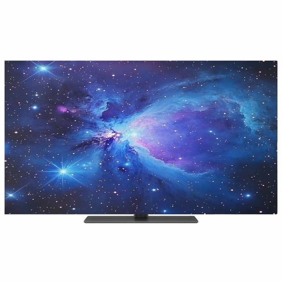 Starry Sky TV Dust Cover,Stretchable TV Screen Desktop Computer Protector Cover,Modern Minimalism Night Star Scenery Art Television Dustproof Slipcover for 19–24 Inch Flat or Curved TVs