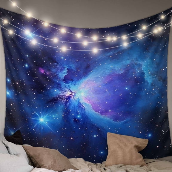 Starry Sky Tapestry for Bedroom Wall Hanging Tapestry, Modern Minimalism Night Star Scenery Art Ceiling Backdrop Tapestries Poster Blanket Wall Decor for Teens Room Living Room Dorm 59" x 90"