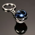 thumbnail image 1 of Starry Sky Twelve Constellation Keychain Time Gemstone Double Sided, 1 of 12