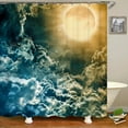 thumbnail image 1 of Starry Sky Waterfall Landscape Fabric Shower Curtain Waterproof Polyester Bathroom Curtains Home Decorate Curtains with, 1 of 5