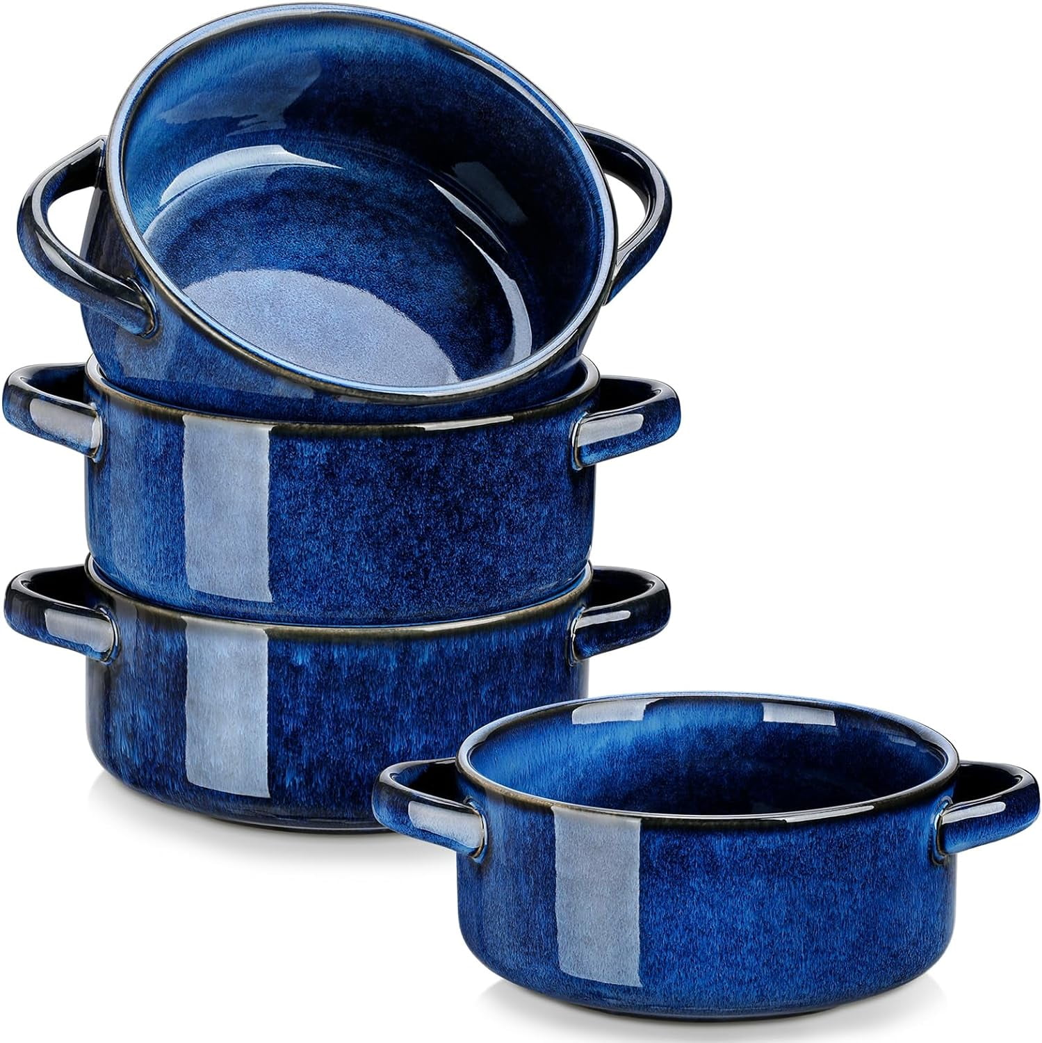 Starry Soup Bowls with Handles, 30 Oz French Onion Soup Bowls, Oven