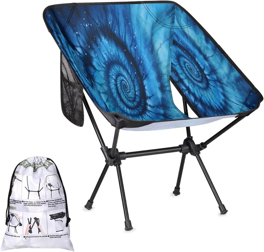Starry Tie Dye Sky Portable Camping Chair Backpacking Chair Ultra ...