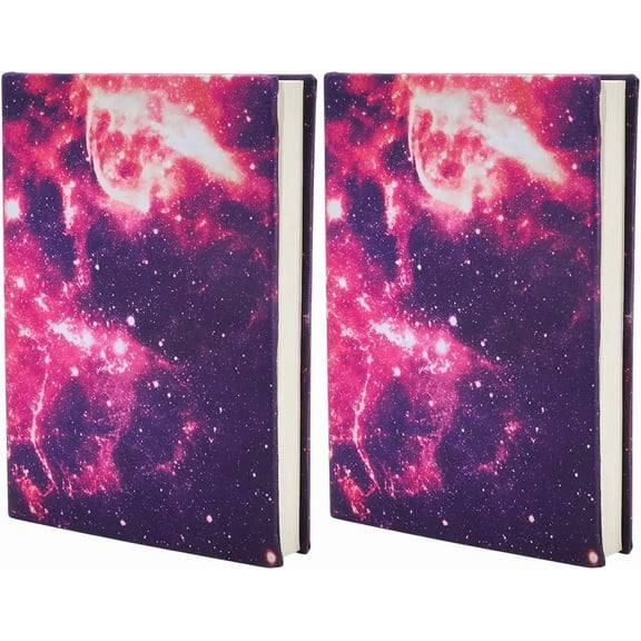 Starry Tie-dye Stretchable Book Cover 6"x9" Elastic Notebook Wrap Sleeve Up to 18.5x 9 Durable Washable Reusable Protective Cover for Hardcover Paperback Books Lovers Office Textbooks for DIY
