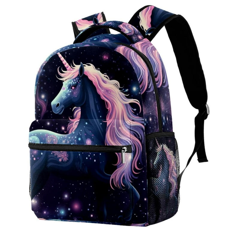 Starry Unicorn Backpack Travel Rucksack School Bags for Students Outdoor Hiking Camping Weekend Backpack Walmart