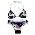 thumbnail image 1 of Starry Unicorn Bikini Set Swim Suit Detachable Sponge Adjustable Strap Two-Pack, Beach Pool Vacation Party., 1 of 6