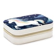 thumbnail image 1 of Starry Unicorn Decorative Velvet Earring Holder Display Case Storage Box Portable with Removable Compartment - Gift Ideal, 1 of 7
