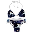 thumbnail image 1 of Starry Unicorn Detachable Sponge Adjustable Strap Bikini Set Two-Pack - Ideal for All Seasons, 1 of 6