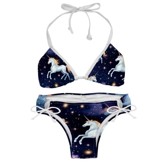 Starry Unicorn Detachable Sponge Adjustable Strap Bikini Set Two-Pack - Ideal for All Seasons