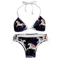 thumbnail image 1 of Starry Unicorn Detachable Sponge Adjustable Strap Bikini Set Two-Pack Swim Suits - Ideal for Beach and Pool Scenes, 1 of 6