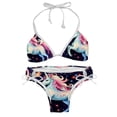 thumbnail image 1 of Starry Unicorn Detachable Sponge Adjustable Strap Swimsuit Set - 2 Pack for Beach & Pool Parties, 1 of 6
