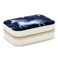 thumbnail image 1 of Starry Unicorn Portable Velvet Earring Organizer with Removable Compartment, Necklace Holder, Jewelry Organizer, and Decorative Gift Box, 1 of 7