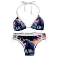 thumbnail image 1 of Starry Unicorn Swim Wear Bikini Set with Detachable Sponge & Adjustable Strap, Two-Pack for Versatile Swimming Suit Styles, 1 of 6
