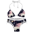 thumbnail image 1 of Starry Unicorn Swim Wear Bikini Set with Detachable Sponge & Adjustable Strap, Two-Pack for Versatile Swimming Suit Styles, 1 of 6