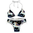 thumbnail image 1 of Starry Unicorn Swimsuit Bikini Set with Detachable Sponge and Adjustable Strap, Two-Pack, for Beach and Pool Parties, 1 of 6