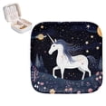 thumbnail image 1 of Starry Unicorn Travel Portable Square Jewelry Box Earrings Necklaces Bracelets Organizer for Girls and Women, 1 of 7