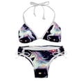 thumbnail image 1 of Starry Unicorn Women's Bikini Set with Detachable Sponge, Adjustable Strap | 2-Pack, Beachwear, Poolside, Swimsuit., 1 of 6