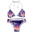 thumbnail image 1 of Starry Unicorn Women's Bikini Set with Detachable Sponge and Adjustable Strap - Two-Pack | Ideal for Swimming and Beach Scenes, 1 of 6
