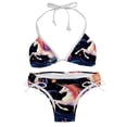 thumbnail image 1 of Starry Unicorn Women's Detachable Sponge Adjustable Strap Bikini Set - 2 Pack, Beach Pool Swimwear, 1 of 6