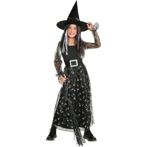 Starry Witch Costume Dress Set | Medium (8-10) | 2 Pcs.