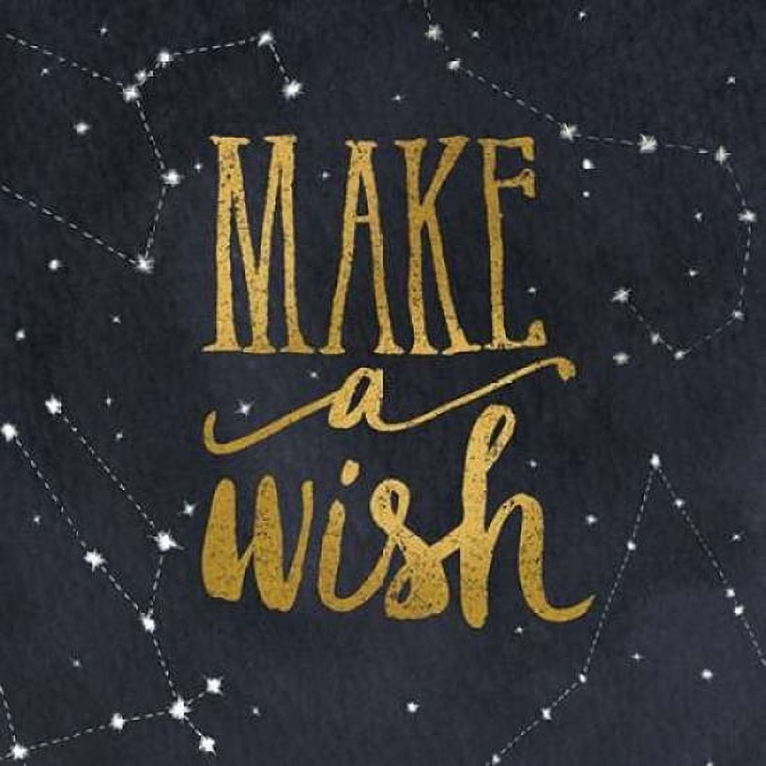 Starry Words I v3 Gold Canvas Art - Sara Zieve Miller (24 x 24)