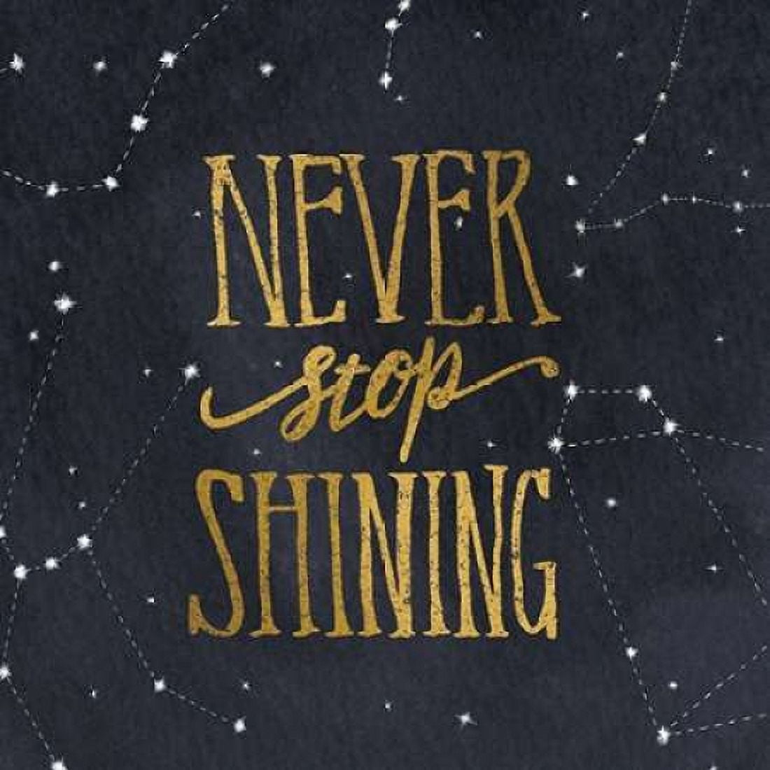 Starry Words II v3 Gold Canvas Art - Sara Zieve Miller (24 x 24)