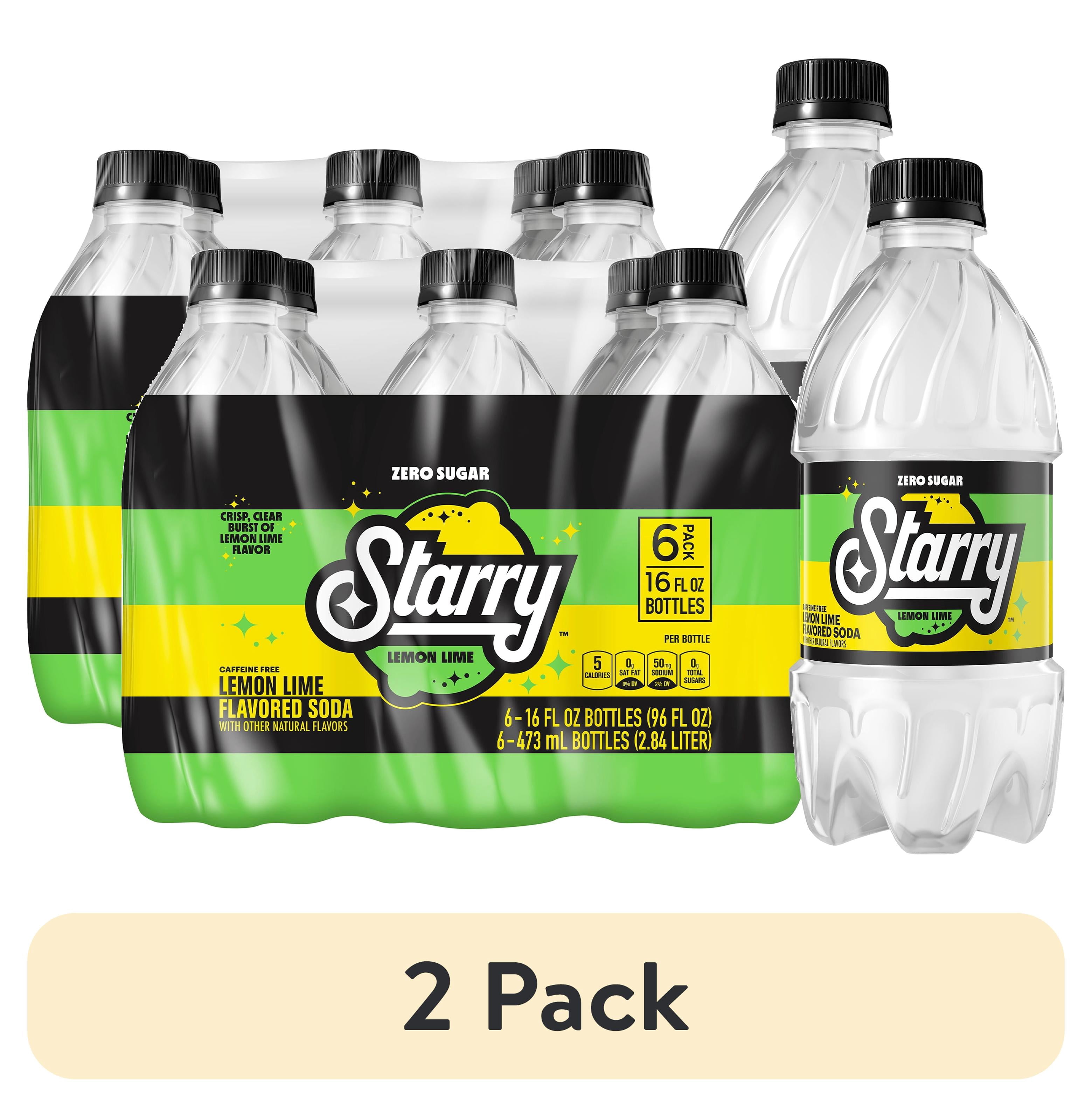 2 Pack Starry Zero Sugar Lemon Lime Soda Pop 16 Fl Oz 6 Pack Cans 2-pack-starry-zero-sugar-lemon-lime-soda-pop-16-fl-oz-6-pack-cans