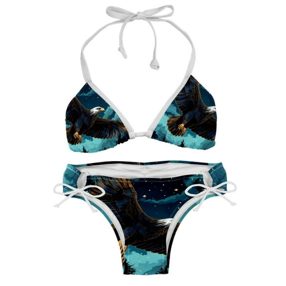 Starry bird Detachable Sponge Adjustable Strap Bikini Set Two-Pack - Swim Suit Swimsuits One-Piece Swimsuits