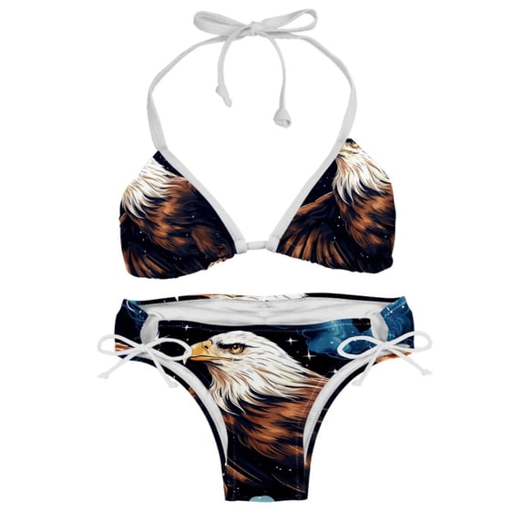 Starry bird Detachable Sponge Adjustable Strap Bikini Set Two-Pack Swimsuit Women Swimwear