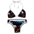 thumbnail image 1 of Starry bird Detachable Sponge Adjustable Strap Bikini Set Two-Pack Swimsuit Women Swimwear, 1 of 6
