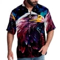 thumbnail image 1 of Starry bird Men's Casual Button Down Short Sleeve Hawaiian Printed Summer Beach Shirts, 1 of 6