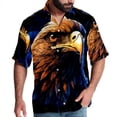 thumbnail image 1 of Starry bird Men's Short Sleeve Printed Button Down Hawaiian Beach Shirts, 1 of 6