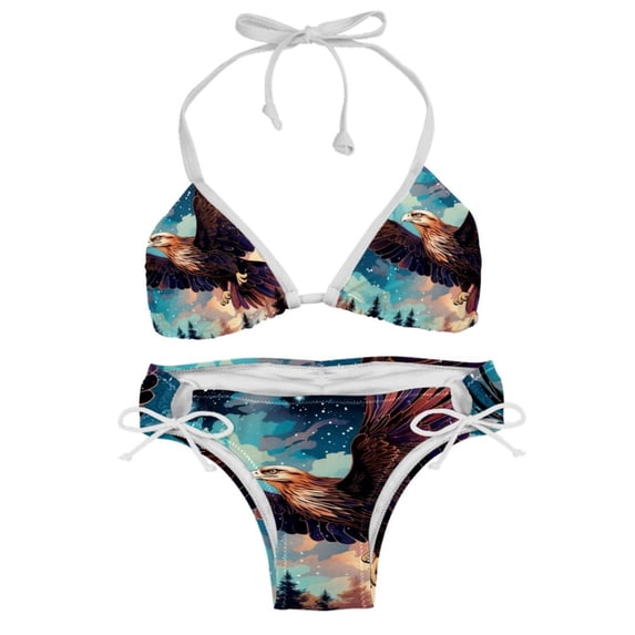 Starry bird Swim Suit Bikini Set with Detachable Sponge & Adjustable Strap, Two-Pack - Ideal for Beach & Pool Parties!
