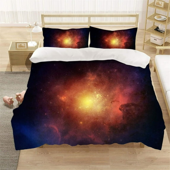 Starry sky Duvet Cover Set,Bedding Set for Kids and Adult, Home Decor, King Size