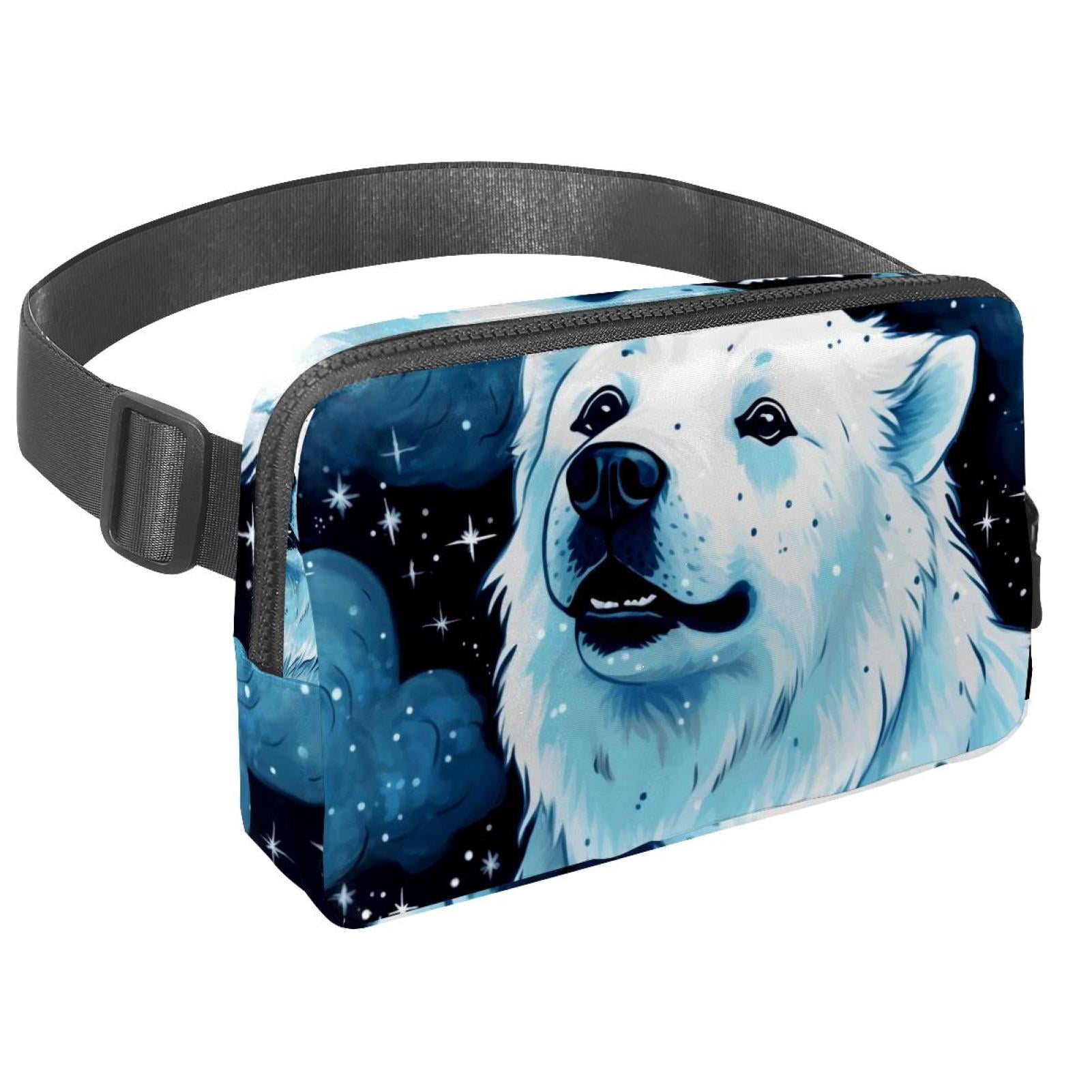 Starry sky polar bear Lightweight, Adjustable Fanny Pack with Extension Strap - Unisex Crossbody Bag & Waist Bag