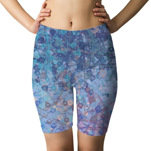 Starry sky sports yoga five points pants shorts
