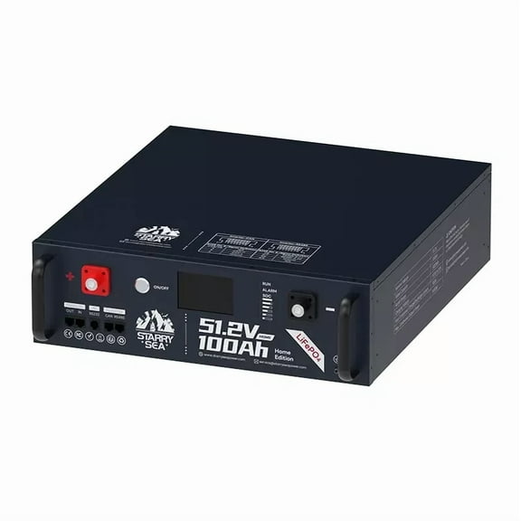 Starrysea 5.12kWh 48V 100AH Server Rack LiFePO4 Battery for Back-up 3U Size