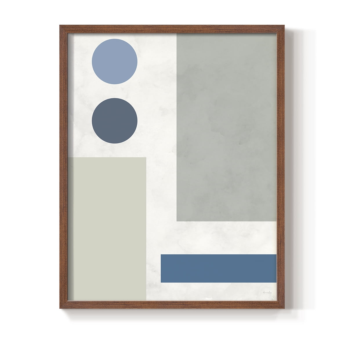 Stars Align I in Brown Solid Wood 8 x 10 Framed Print