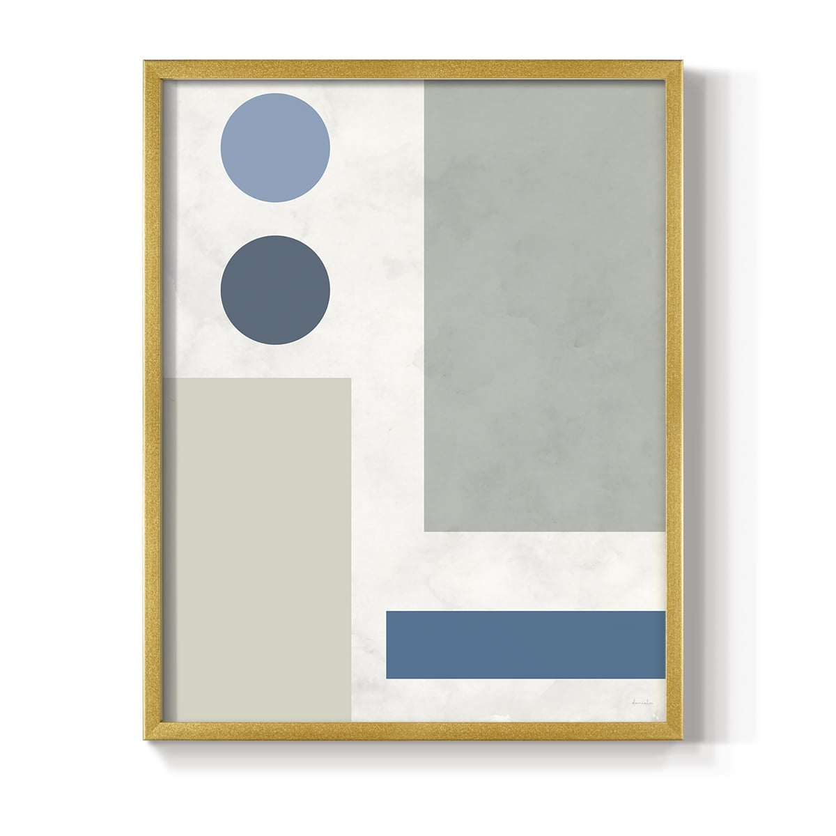 Stars Align I in Gold Solid Wood 16 x 20 Framed Print