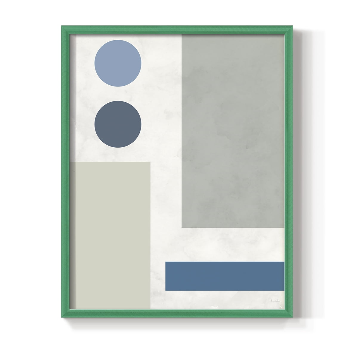 Stars Align I in Green Solid Wood 8 x 10 Framed Print
