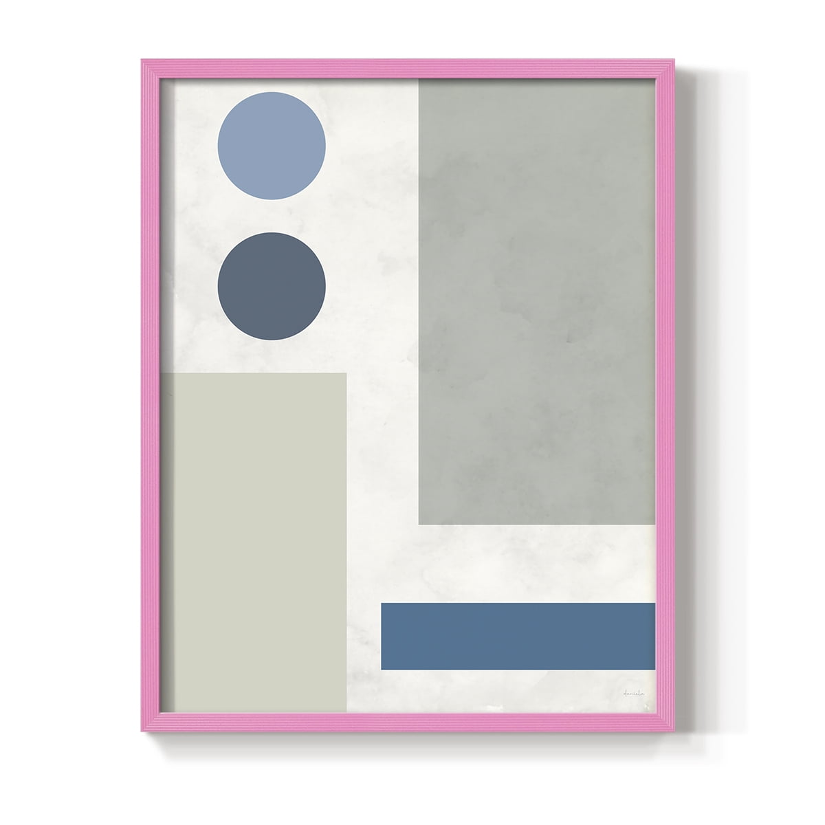 Stars Align I in Pink Solid Wood 8 x 10 Framed Print