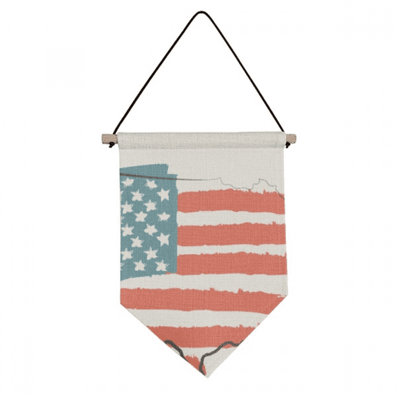Stars And Stripes America Flag Map Country Canvas Flag Hanging Wall Art Decor Banner