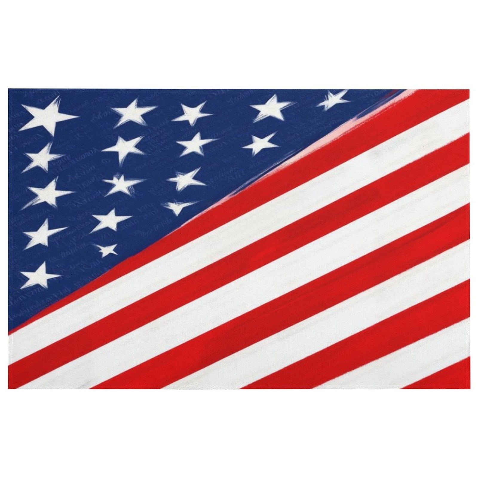 Stars And Stripes American Flag Red Blue Stars Adult Home Decor Bedroom ...
