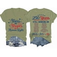 thumbnail image 1 of Stars And Stripes And Human Rights Shirt, 250 Years Still Working On Social Justice Shirts, Stars Stripes And Human Rights, 1 of 7