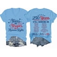 thumbnail image 1 of Stars And Stripes And Human Rights Shirt, 250 Years Still Working On Social Justice Shirts, Stars Stripes And Human Rights, 1 of 7