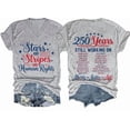 thumbnail image 1 of Stars And Stripes And Human Rights Shirt, 250 Years Still Working On Social Justice Shirts, Stars Stripes And Human Rights, 1 of 7