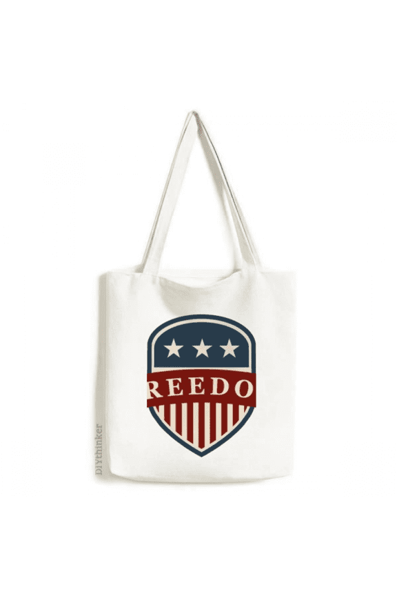 Stars And Stripes Shield America City Tote Canvas Bag Shopping Satchel Casual Handbag