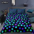 thumbnail image 1 of Stars Bedding Set Round Dots Starry Sky Print Duvet Cover Microfiber Galaxy Theme Comforter Cover King For Girl Teen Room Decor, 1 of 5