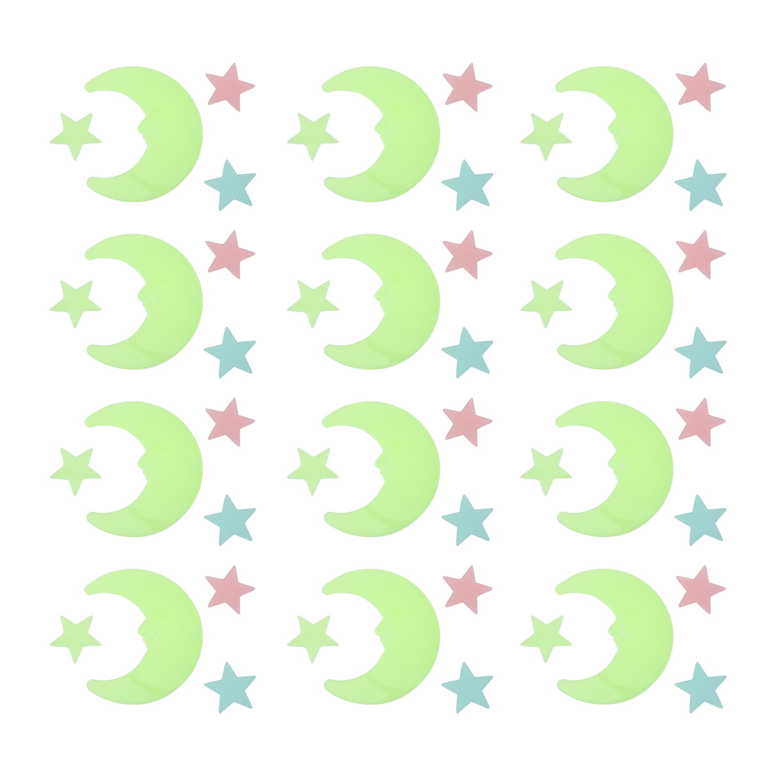 Stars Ceiling Stickers Glow Moon Wall Radium Dark Luminous Sticker The Star Glowing Fluorescent